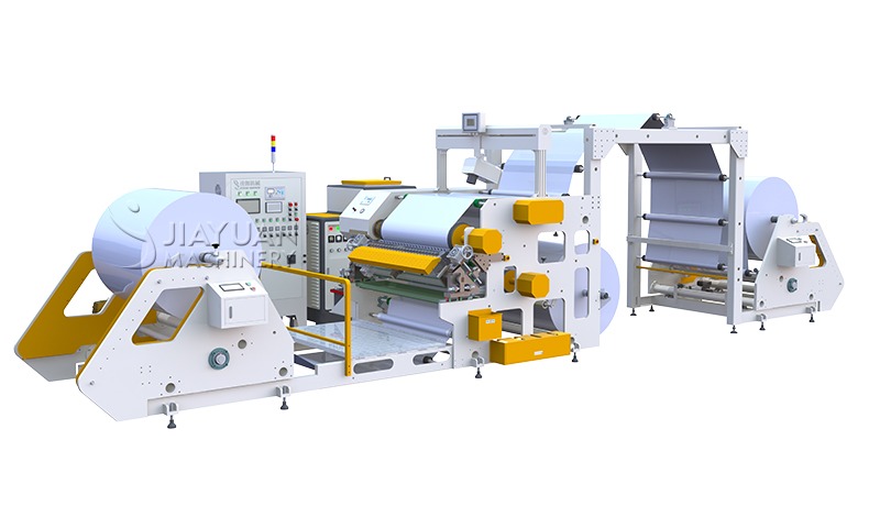 Scratchless hot melt adhesive coating machine