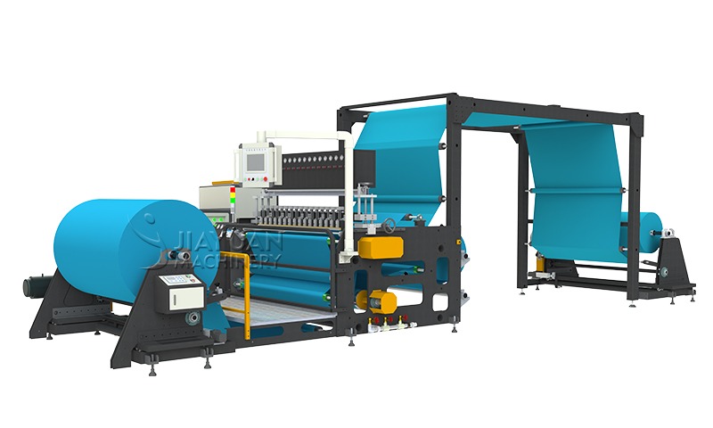 Hot melt adhesive spraying and laminating machine