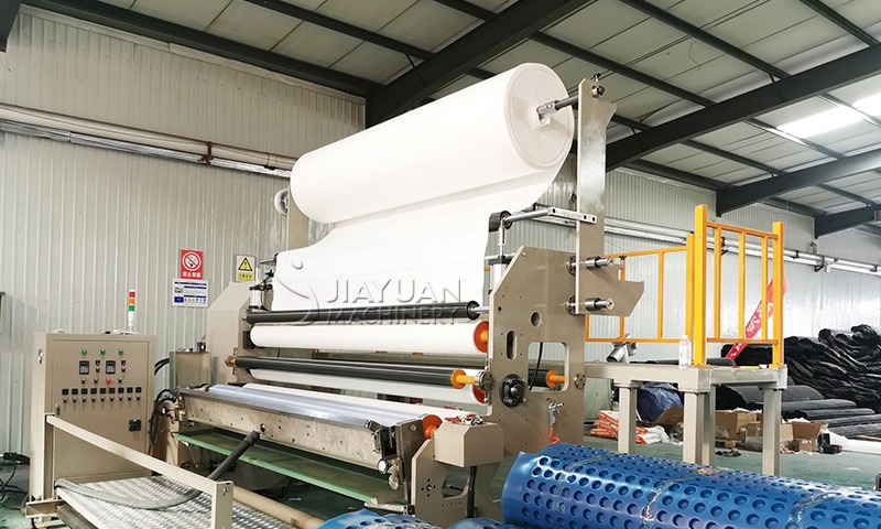 Water Draining Board Glue Coating Laminating Production Line