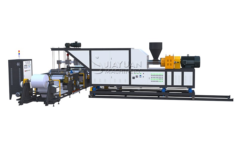 Casting coating machine production line