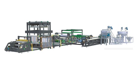 double-sided single screw extrusion coating machine