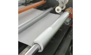 Production line for sand-coated polymer waterproofing membranes